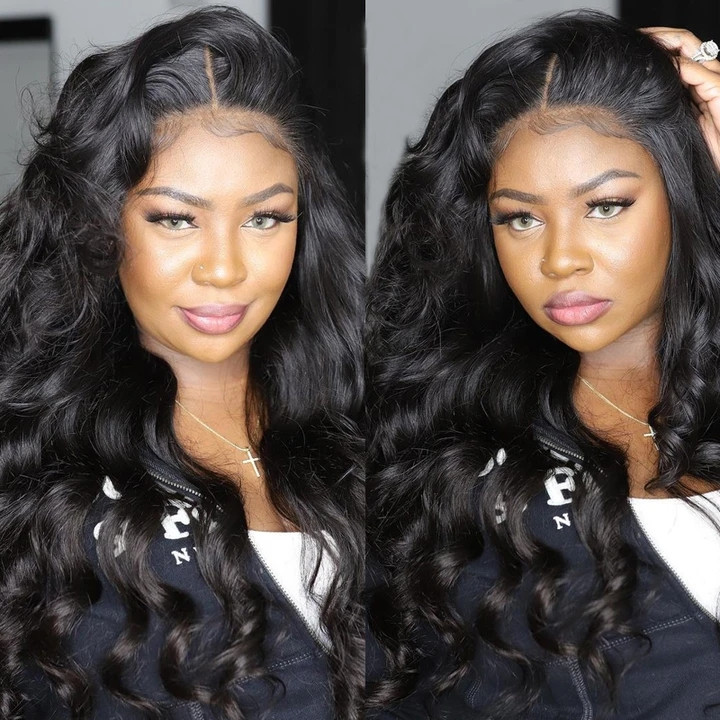 Rosahair 5x5 Invisible HD Lace Closure Wigs 180% Density Virgin Hair Body Wave Lace Closure Wigs Melted Match All Skin